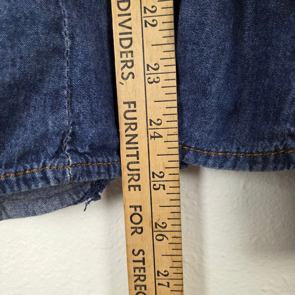 Ci Sono Denim Collection Women Medium Dark Wash TP012 Denim Button Up Shirt‎ - Picture 7 of 9